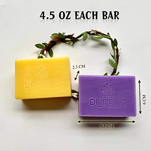 Handmade Soap Bar Gift Set. 6 Artisan Aromatherapy Soaps for Men and Women Bath Gift Set. Hand and Body Soap Bars for Women Men and Kids. Natural Specialty Soap for Sensitive Skin