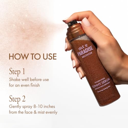 Isle of Paradise Sunny Serum Instant Bronzing Setting Mist, 3.38 fl oz