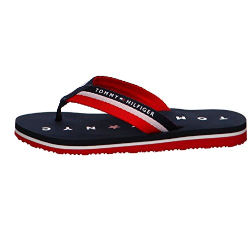 Tommy Hilfiger Women's Flip Flop, Blue, 8
