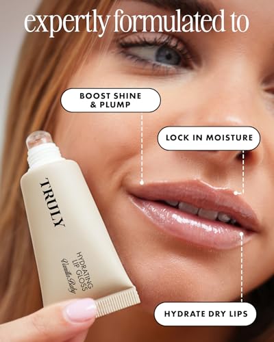 Truly Beauty Vanilla Baby Hydrating Lip Gloss | Sheer Nude Beige Tint