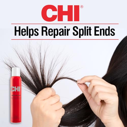 CHI Shine Infusion Hair Spray, Weightless Shine & Frizz Control, Reduces Flyaways & Helps Repair Split Ends, Sulfate‑Free, Paraben‑Free Hair Finish Spray for All Hair Types, 5.3 Oz