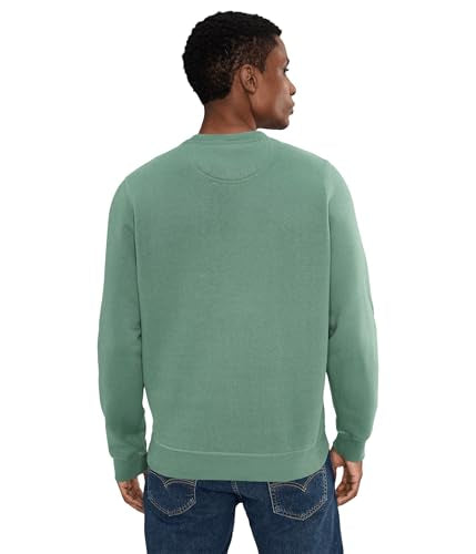 US POLO ASSN, Mens, Long Sleeve Popover Crew Neck Fleece Sweatshirt, Evening Cactus, X-Large