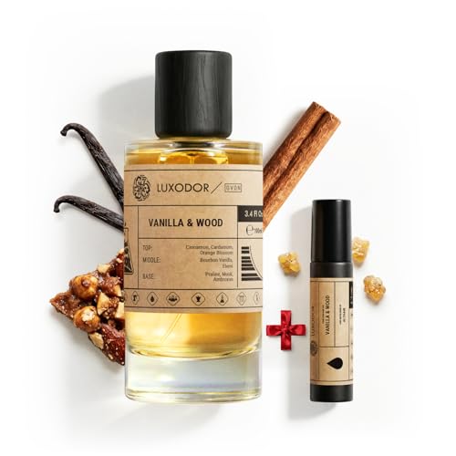 Luxodor Inspired by Althair Perfume for Men |Vanilla & Wood Eau de Parfum, 3.4 fl oz (100ml) | Long Lasting Fragrance | Vegan, Clean Ingredients