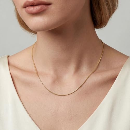 Luxcuty 14K Gold Necklaces for Women 14K Gold Chain for Women