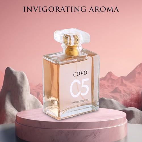 URBAN COLLECTION Covo C5 for Women Eau De Parfum 3.3 fl oz- Pure Femininity in a Bottle - Delicate Floral Scents of Jasmine and May Rose - Cruelty-Free Perfume Precious Gift for Women