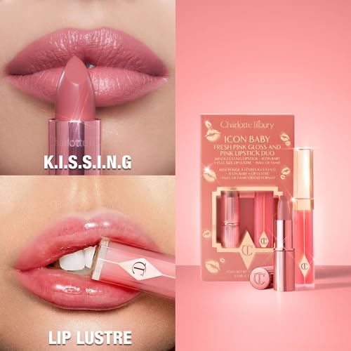Charlotte Tilbury Icon Baby Lip Duo Kit - Mini Lipstick & Full Size Gloss