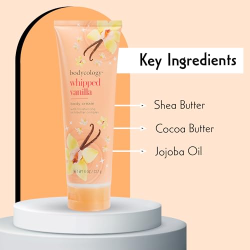Bodycology Shea Butter Body Cream, Whipped Vanilla, 8 oz