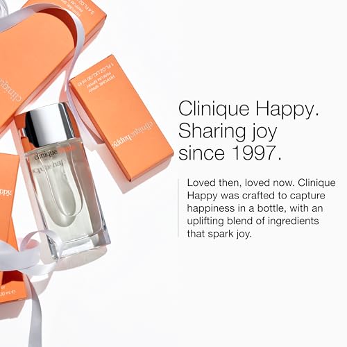 Clinique Happy Eau de Parfum Spray | Notes of Grapefruit, Bergamot, Hawaiian Wedding Flower + Spring Mimosa | Perfumes for Women, 1 Fl Oz