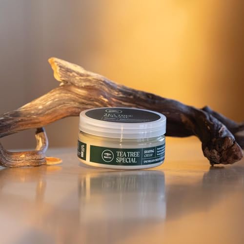 Tea Tree Shaping Cream, Hair Styling Cream, Long-Lasting Hold, Matte Finish, For All Hair Types, 3 oz