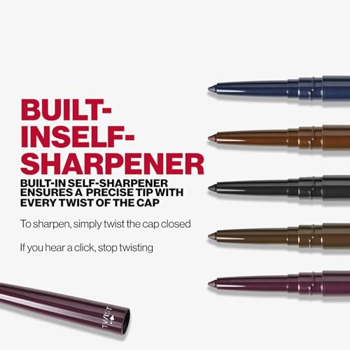 Smashbox Always Sharp Longwear Kohl Eyeliner Pencil | Self-Sharpening Cap When You Twist | Long Lasting, Waterproof Eyeliner, 0.01 Ounce, Sumatra