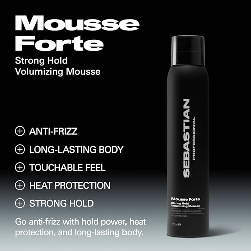Sebastian Professional Mousse Forte | Strong-Hold Hair Styling Mousse