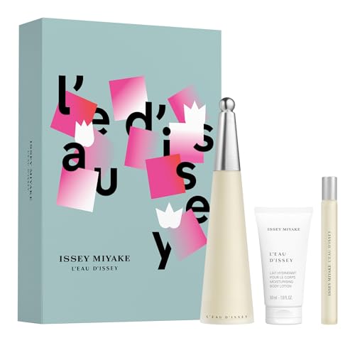 Issey Miyake L'Eau d'Issey Exclusive Eau de Toilette Fragrance Set for Women - Includes Eau de Toilette (100 mL), Moisturizing Body Lotion (50 mL) & Purse Spray (10 mL)
