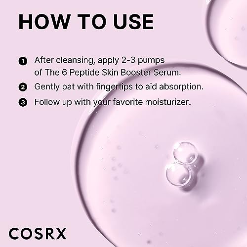 COSRX Mini-Sized 6X Peptide Collagen Skin Booster Toner Serum 1.01 Fl Oz
