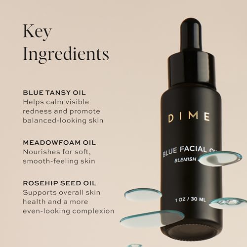 DIME Beauty Blue Facial Oil - Nourishing Face Oil, 1 oz