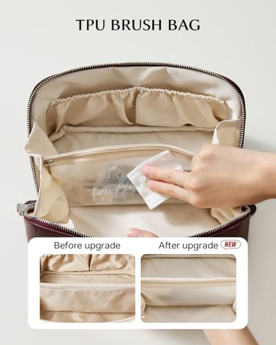 EACHY Travel Makeup Bag Organizer, Toiletry Bag for Women, Cosmetic Pouch