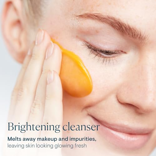 ELEMIS Superfood AHA Glow Cleansing Butter, Daily Skincare Facial Cleanser to Brighten, Nourish & Hydrate Skin, Facial Mask & Brightening Cleanser