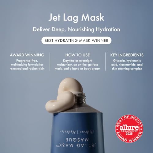 Summer Fridays Hydration Trio - Travel Size Jet Lag Mask + Full Size Lip Butter Balm Duo in Hot Chocolate + Toasted Marshmallow - Skin Care Set for Hydrated Complexion + Glossy, Soft Lips (3 Count)