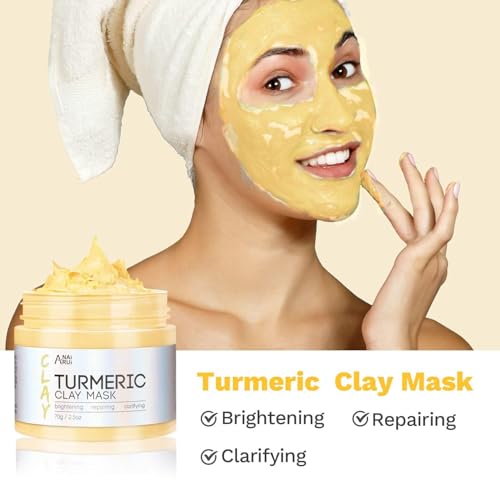 ANAI RUI 3-Pcs Face Mask Set -Turmeric, Green Tea, Dead Sea 2.5 oz Each