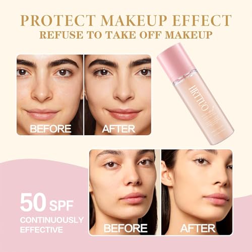 SPF Setting Spray for Face & Body - Sheer Sunscreen Mist SPF 50, Makeup-Friendly Setting Mist with Hydrating Glow, Reef-Safe & Non-Greasy for Beach, Wedding, Daily Wear (1)