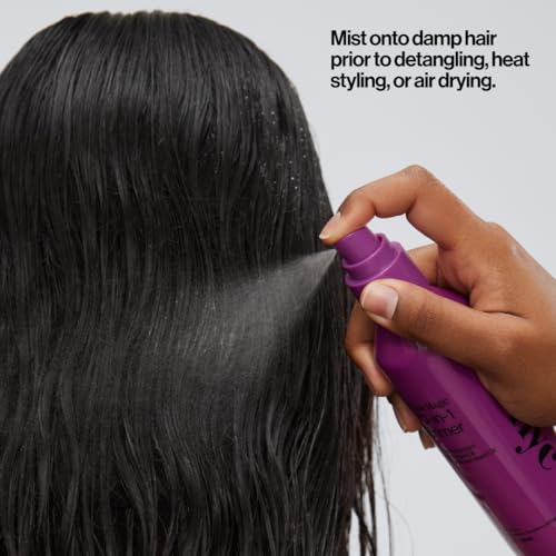 Eva NYC Mane Magic 10-in-1 Heat Protectant - New Fine Mist + No-Leak Spray - Sunflower Seed + Argan Oil Heat Protection Spray - For Medium + Thick Hair - 10-in-1 Hair Primer - Vanilla Scent - 5 fl oz