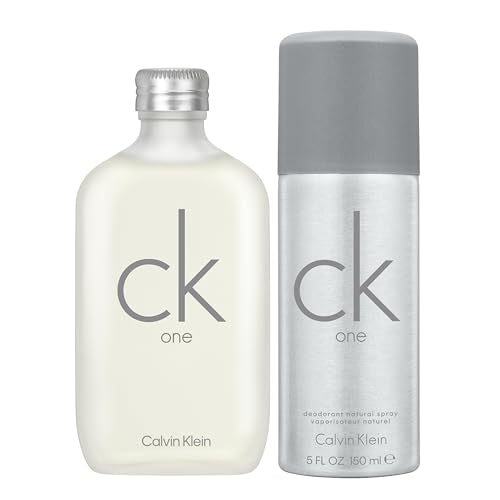 Calvin Klein CK One Eau de Toilette 2-Piece Gift Set ($93 Value) – 3.3 oz EDT & 5 oz Deodorant – With Notes of Green Tea – Long-Lasting Unisex Fragrance