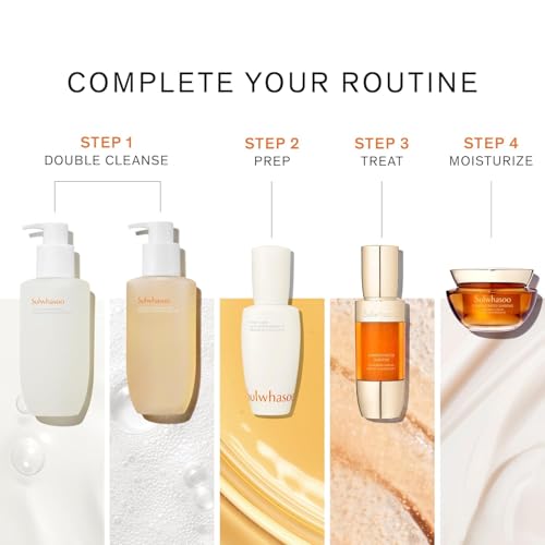 Sulwhasoo Gentle Cleansing Oil | Korean Oil Cleanser & Makeup Remover | Dissolves Waterproof Makeup & SPF | Hydrating Double Cleanse Face Wash for Dry & Sensitive Skin, 1.69 fl. oz.