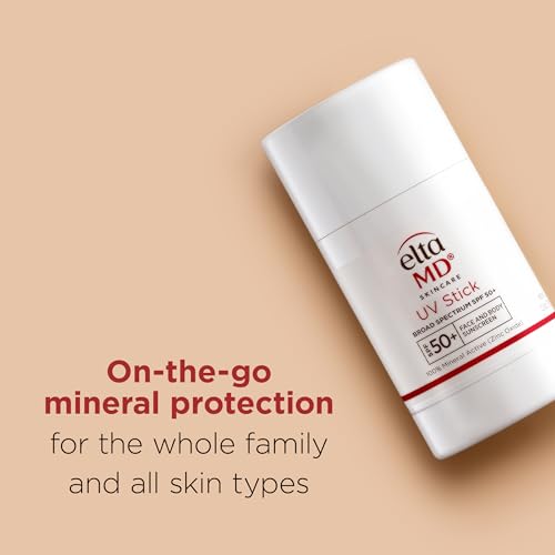 EltaMD UV Stick 100% Mineral Sunscreen, SPF 50+ For Kids and Adults, 1.3 oz