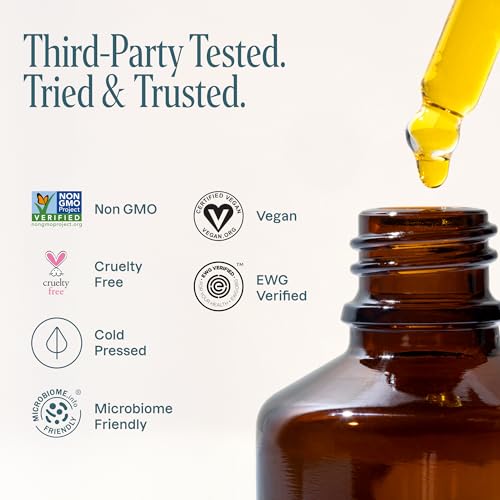 Cliganic Non-GMO Jojoba Oil for Skin, Hair & Face (8oz) | 100% Pure, Natural Cold Pressed Unrefined Hexane Free