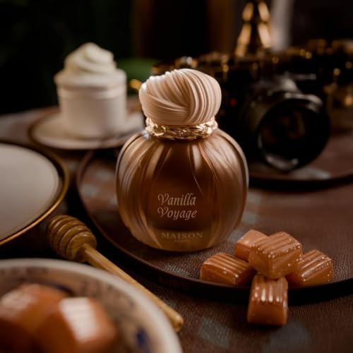 Keyali Vanilla Voyage Long Lasting Eau De Parfum EDP 100ml | Unisex Perfume | Caramel, Jasmine, Tonka & Honey Notes | Luxurious Vanilla Perfume with Musk & Amber