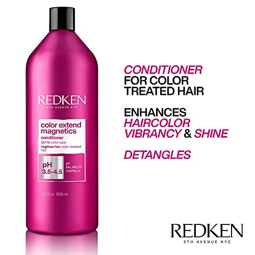 Redken Color Extend Magnetics Conditioner – For Color-Treated, 33.8 Fl Oz