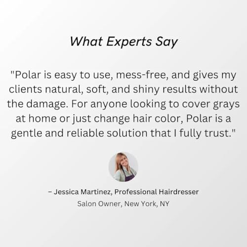 Polar Hair Dye Shampoo | Jet Black Hair Dye Color Shampoo for Gray Hair