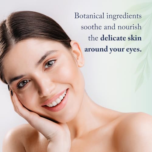 Beauty Without Cruelty Under Eye Gel – Nourishing Botanical Blend with Aloe Vera, Cucumber, Green Tea, Hyaluronic Acid + Cotton Round