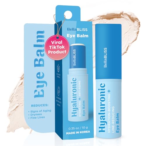 Bella Bliss Hyaluronic Eye Balm Reduces Anti-Aging Dryness and Fine lines, Hydrating - under eye cream - Made in korea 0.35 oz / 10 g - Pack of 1
