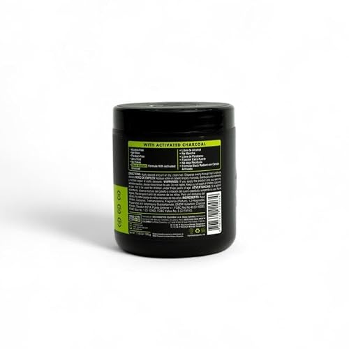 Rolda Black Styling Hair Gel - Medium To Strong Hold With Medium Shine For a Wet Slicked Back Look With All Day Hold - Activated Black Charcoal Covers Grey Hair Instantly 35.2oz
