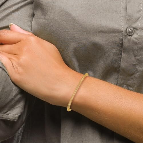 Auriga Fine Jewelry 10K Yellow Gold Stretch Mesh Bracelet for Women 7.25"", AFJ-QG-10SF2746-MG
