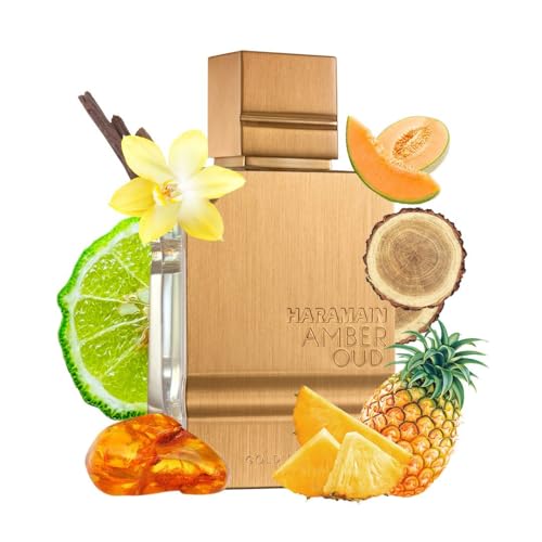 Al Haramain Amber Oud Gold Edition for Women Eau de Parfum Spray, Vanilla,Pineapple, 6.8 Ounce