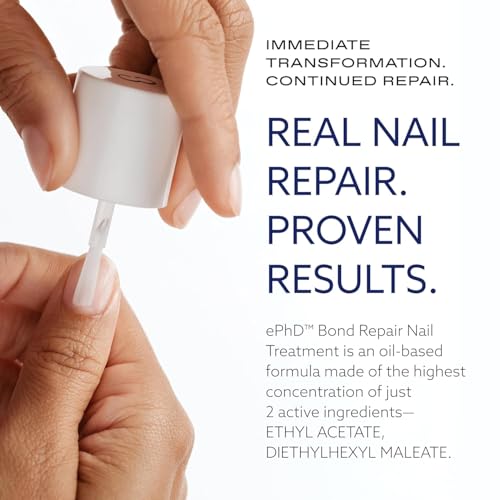 ePhD Bond Repair Nail Treatment, Nail Repair that Strengthens, Restores & Rebuilds Brittle Nails, Strengthens from Within, Formula for Damaged, or Post-Gel Nails, Use Alone or as a Polish Base