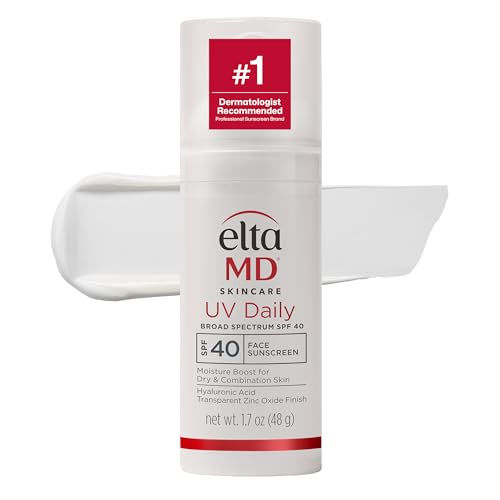 EltaMD UV Daily Untinted Face Sunscreen Moisturizer, SPF 40, 1.7 oz