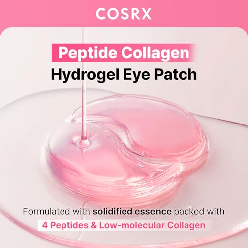 COSRX Pink Peptides Collagen Hydrogel Eye Patch for Puffy Eyes (60)