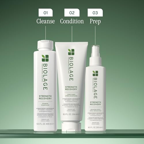 Biolage Strength Recovery Conditioner – For Damaged Hair, 8 fl oz