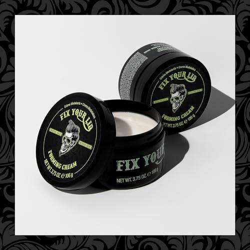 Fix Your Lid Forming Cream for Men, Medium Hold Medium Shine, 3.75 oz