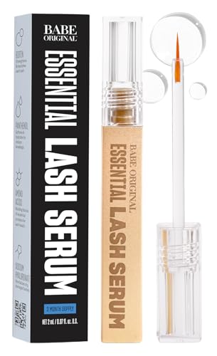 Babe Original Essential Lash Serum for Visibly Longer-Looking Lashes, 2mL