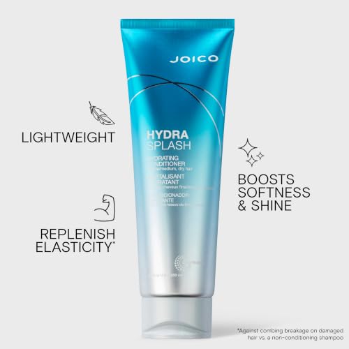 Joico HydraSplash Hydrating Conditioner | For Fine, Medium, Dry Hair | Replenish Moisture | Add Hydration & Softness | With Sea Kelp & Coconut Water | 8.5 Fl Oz