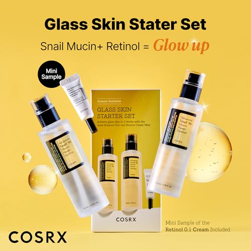COSRX Snail 96% Mucin Essence 2ea & Retinol 0.1% Cream Mini Sample 1ea