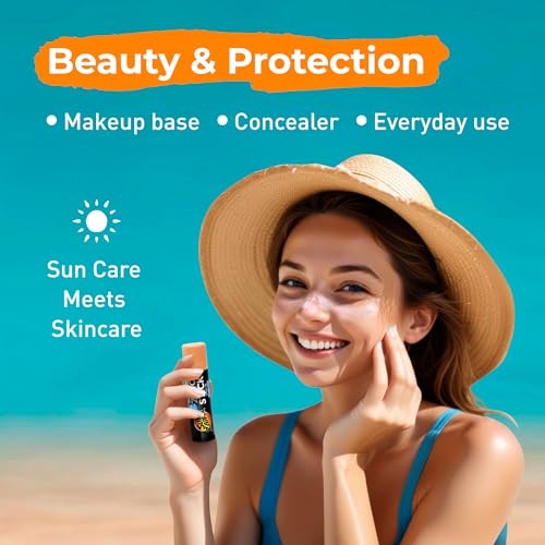Sun Zapper Zinc Oxide Sunscreen Stick SPF 50+ Light Skin Tone – Mineral Sunscreen for Face and Body, Water Resistant Sunblock for Sensitive Skin,Travel Size 12g (0.42 oz), Australian Made