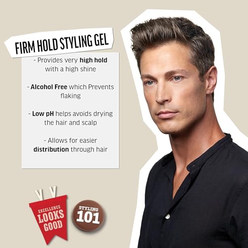 American Crew Men's Styling Gel, Firm Hold & High Shine, 33.8 fl oz