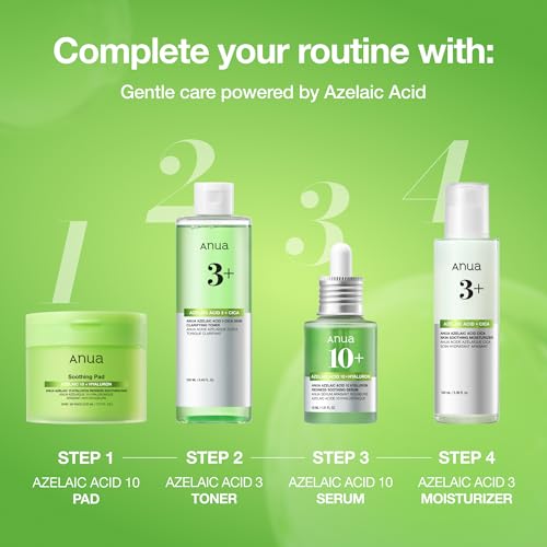 Anua Azelaic Acid 10 Hyaluron Redness Soothing Serum, 1.01 fl oz