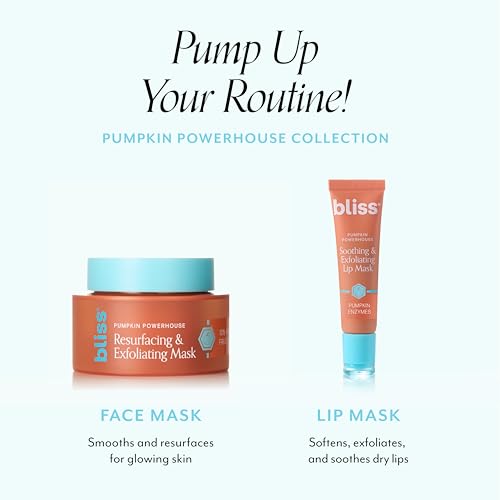 Bliss Pumpkin Powerhouse Resurfacing Face Mask - Clean Beauty, Cruelty-Free