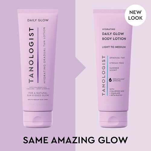 Tanologist Hydrating Daily Glow Body Lotion, Light/Medium, 8.45 fl oz