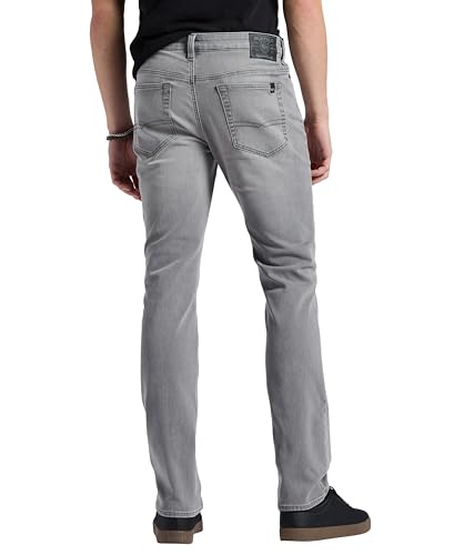 Buffalo David Bitton Men's Straight Six Jeans, Grey Sanded, 34W x 32L